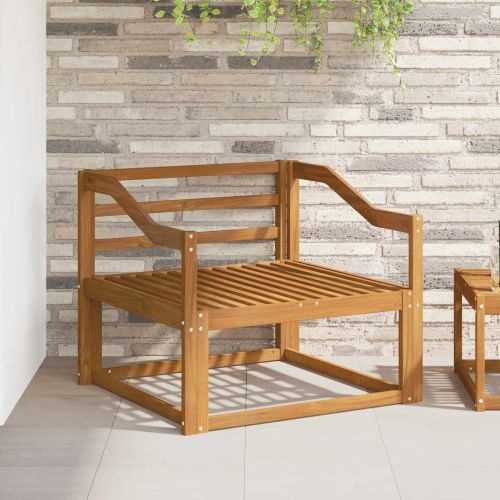 Среден диван за открито Солидно акациево дърво Естествен