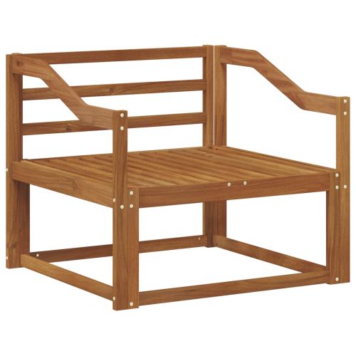 Среден диван за открито Солидно акациево дърво Естествен