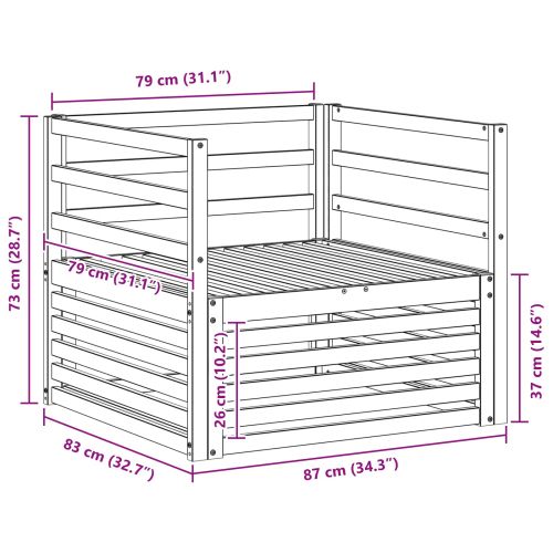 2 Брой Външен диван Натурално
