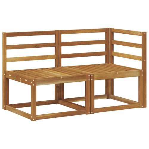 Външен среден и ъглов диван 2 Брой Естествен