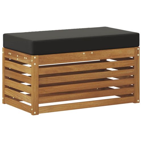 Външна табуретка Солидно акациево дърво Естествен