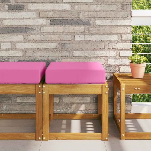 Възглавница за открито седалка Розово 40 x 40 x 8 см