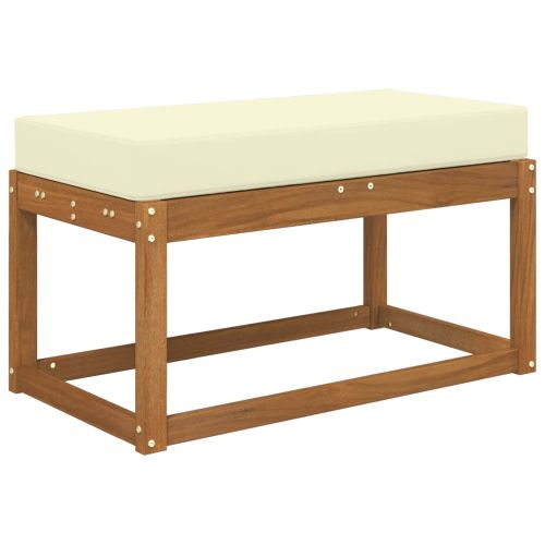 Възглавница за открито седалка Крем 80 x 40 x 8 cm