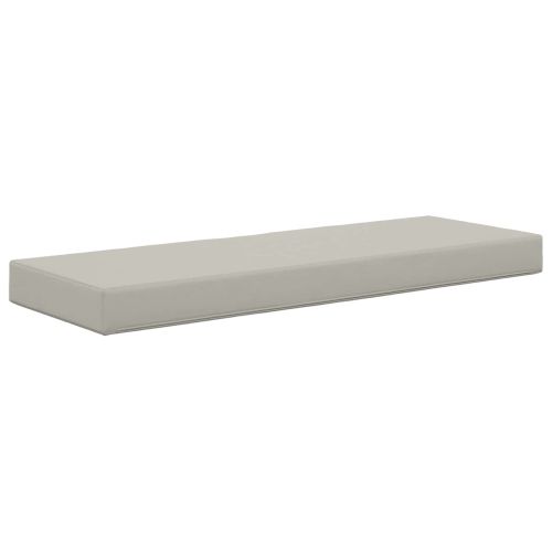 Възглавница за открито седалка Сив 111,5 x 40 x 8 см