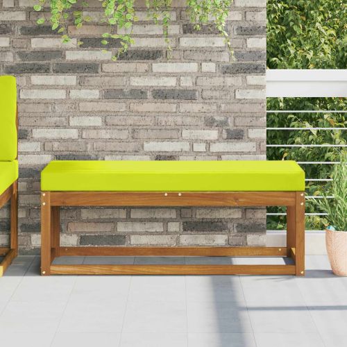 Възглавница за открито седалка Зелен 111,5 x 40 x 8 см