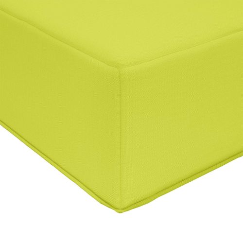 Възглавница за открито седалка Зелен 111,5 x 40 x 8 см