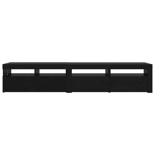 ТВ шкаф 2 pcs Черния дъб 210 x 35 x 40 см Инженерно дърво