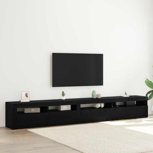 Комплект ТВ шкаф 3 pcs Черния дъб 270 x 35 x 40 см