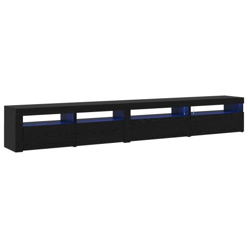 Комплект ТВ шкаф 3 pcs Черния дъб 270 x 35 x 40 см