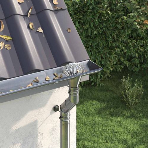 Защита за листа на улука 8 pcs Сребрист 75 мм