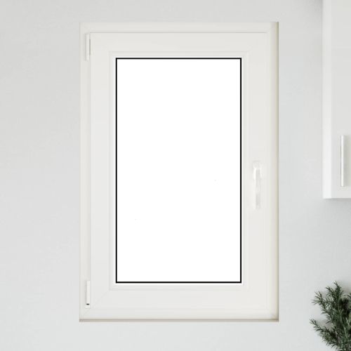 Прозорец за мазе RISOR 60 x 100 cm PVC и стъкло Бяло