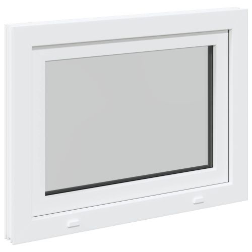Прозорец за мазе RISOR 80 x 60 cm PVC и стъкло Бяло