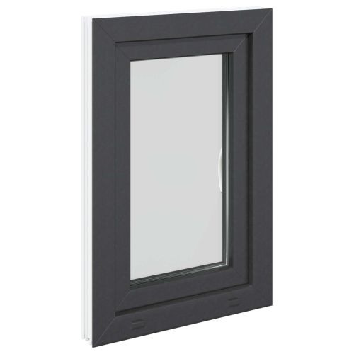 Прозорец за мазе RISOR 50 x 75 cm PVC и стъкло Антрацит