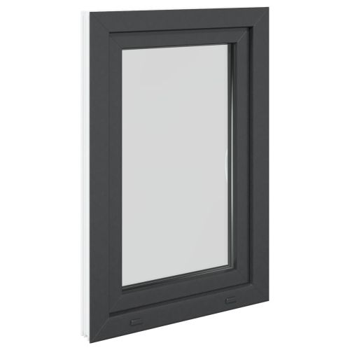 Прозорец за мазе RISOR 60 x 80 cm PVC и стъкло Антрацит