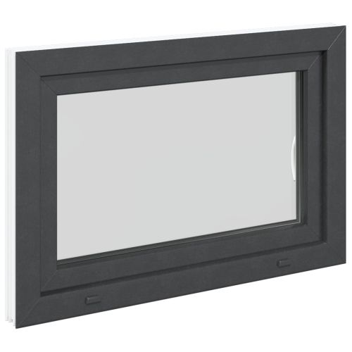 Прозорец за мазе RISOR 80 x 70 cm PVC и стъкло Антрацит