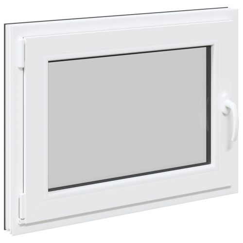 Прозорец за мазе RISOR 80 x 70 cm PVC и стъкло Антрацит