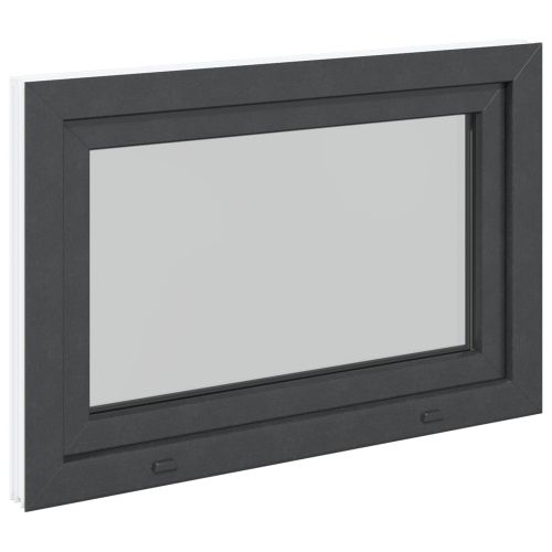 Прозорец за мазе RISOR 90 x 60 cm PVC и стъкло Антрацит