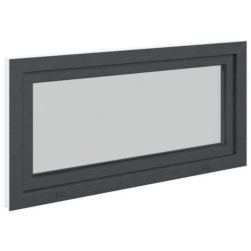 Прозорец за мазе RISOR 120 x 60 cm PVC и стъкло Антрацит