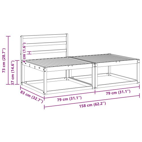 Секционен диван 2 Брой Естествен