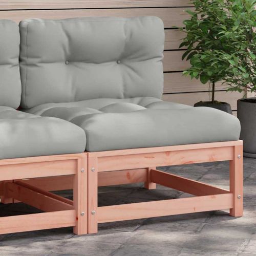 Градинско кресло без подлакътници, с възглавници, дуглас масив