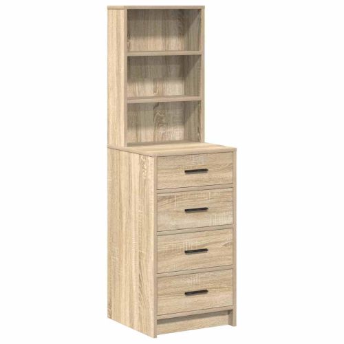 Висок шкаф дъб сонома 40 x 41 x 135 см Инженерно дърво