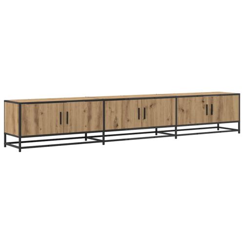 ТВ Единици 2 pcs Дъб 240 x 35 x 41 см Инженерно дърво