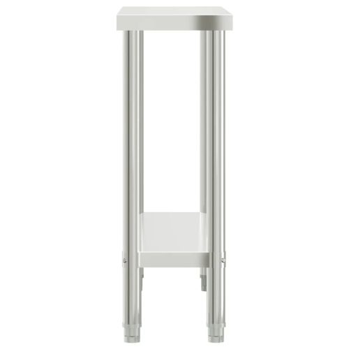 Кухненска работна маса, 110x30x85 см, неръждаема стомана