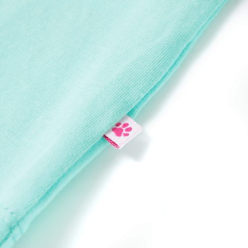 Детска тениска, светла мента, 140