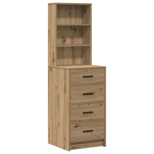 Тоалетка 2 бр. Кафяво 78.5 x 41 x 135 см Инженерна дървесина
