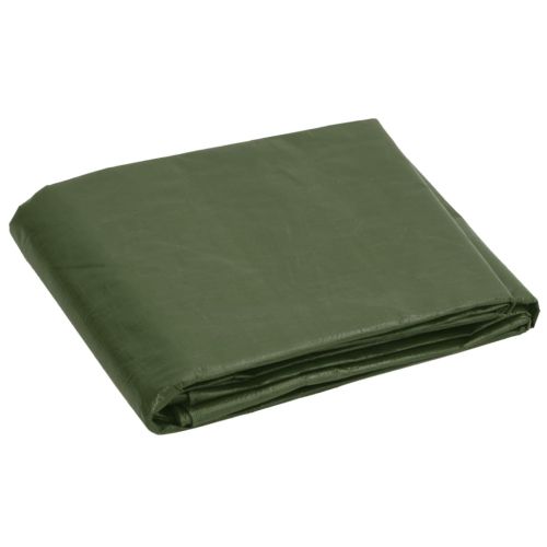 Брезент, 180 г/м², 4x6 м, зелен, HDPE