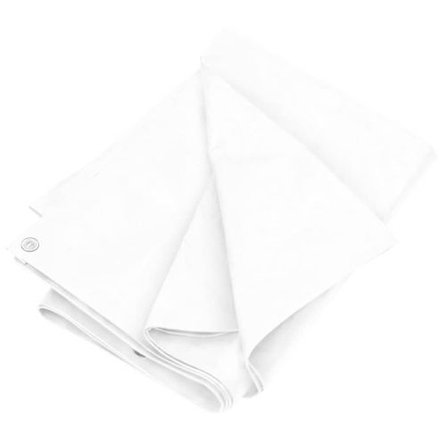 Брезент, 180 г/м², 4x8 м, бял, HDPE