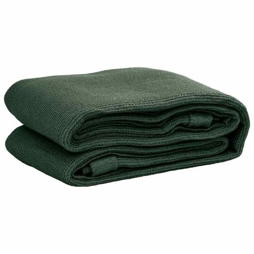 Килим за палатка, 250x550 см, тъмнозелен, HDPE