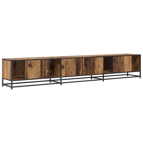 ТВ Единици 2 pcs Старо дърво 240 x 35 x 41 см Инженерно дърво