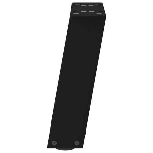 Крака за масичка за кафе, U-образни, 2 бр., черни, 30 x (30-31) см, стомана