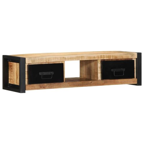 ТВ шкаф 100x30x25 cm Масивна груба дървесина Манго