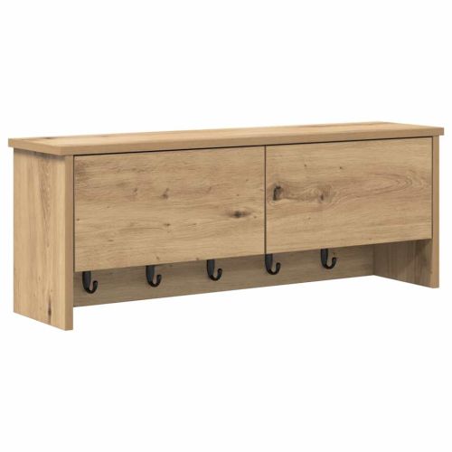 Стенен закачалка за палта Дъб 80 x 20 x 30 cm Инженерно дърво