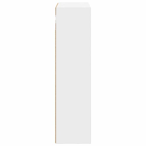 Банен стенен шкаф с рафт със съхранение Бял 40 x 16 x 62,5 см