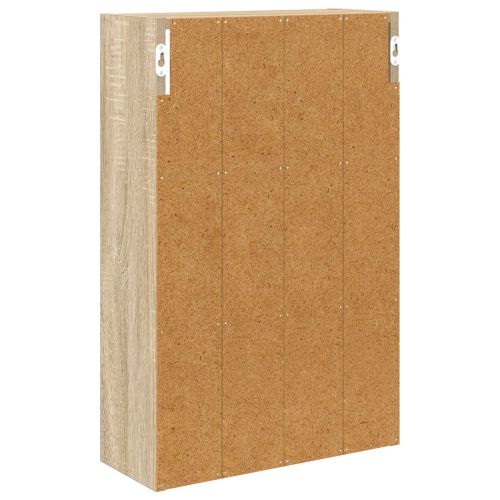 Банен стенен шкаф с рафт Сонома дъб 40 x 16 x 62,5 см
