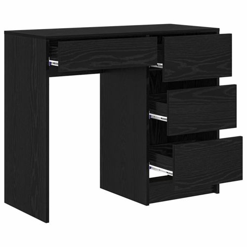 Бюро с чекмедже Черния дъб 90 x 37.5 x 75 см Инженерно дърво