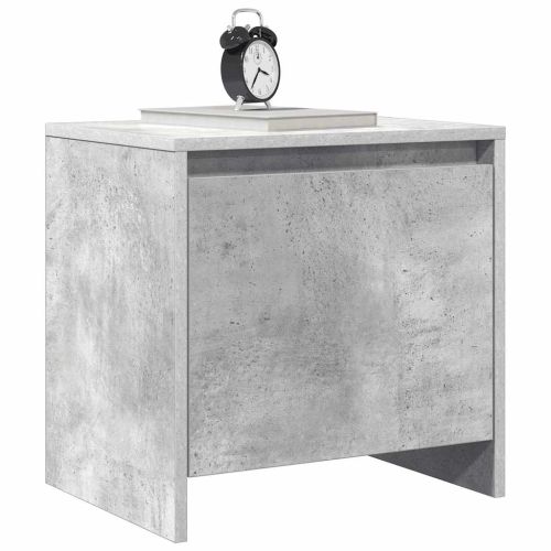 Нощни шкафчета 2 бр бетонно сиви 45x34x44,5 см инженерно дърво