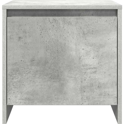 Нощни шкафчета 2 бр бетонно сиви 45x34x44,5 см инженерно дърво