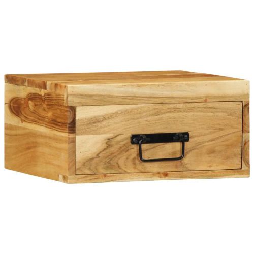 Стенни нощни шкафчета 2 бр. масивна дървесина акация