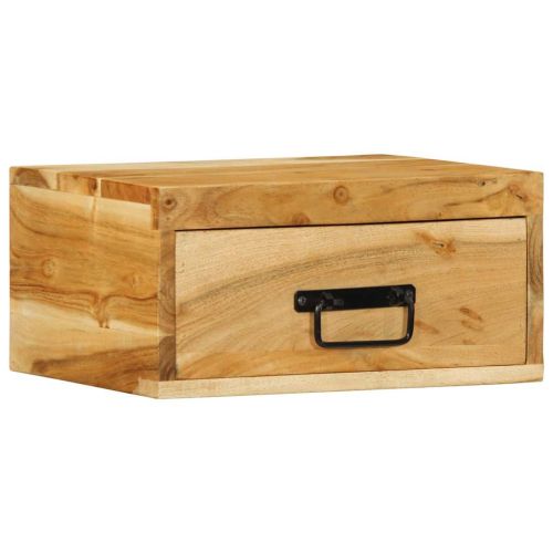 Стенни нощни шкафчета 2 бр. масивна дървесина акация