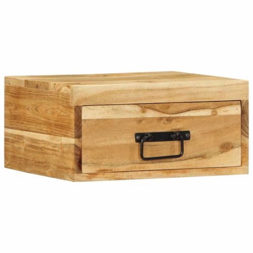 Стенни нощни шкафчета 2 бр. масивна дървесина акация