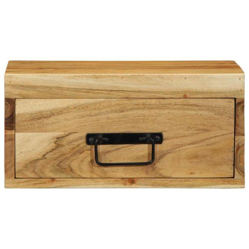 Стенни нощни шкафчета 2 бр. масивна дървесина акация