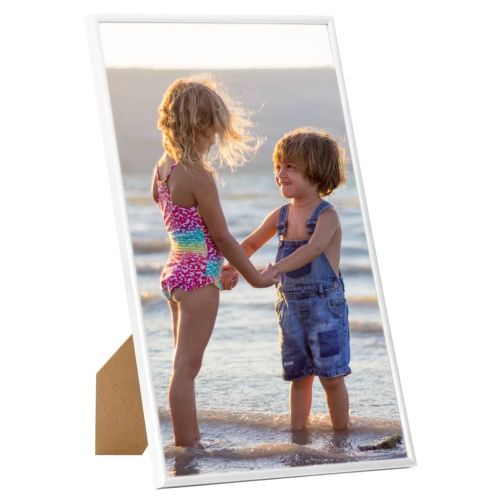 Фоторамки за колаж, 3 бр, за маса, бели, 13x18 см, МДФ