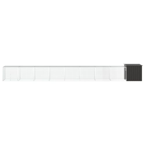 Клетка за пилета, антрацит, 900x91x100 см, поцинкована стомана