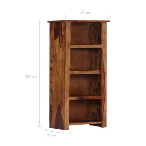 Етажерка за книги, 50x30x100 см, дърво масив
