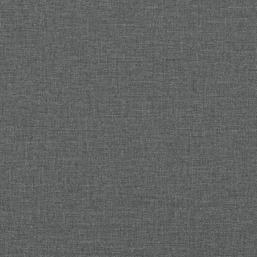 Канапе с матрак, тъмносиво, 80x200 см, плат