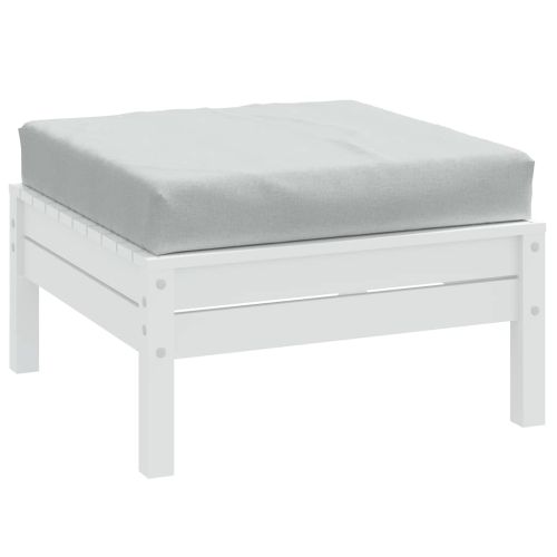 Палетна възглавница, меланж светлосиви, 60x60x9,5 см, плат